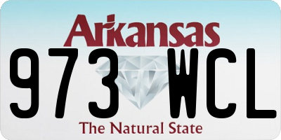AR license plate 973WCL