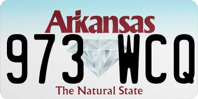 AR license plate 973WCQ