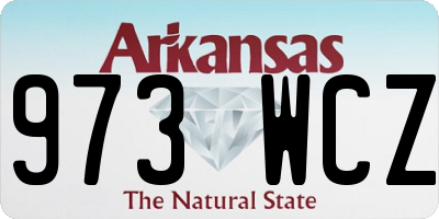 AR license plate 973WCZ