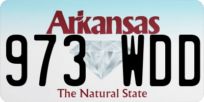 AR license plate 973WDD