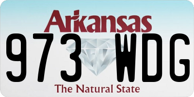 AR license plate 973WDG
