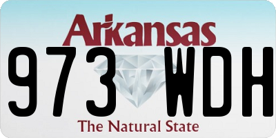 AR license plate 973WDH