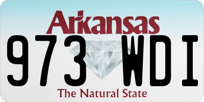 AR license plate 973WDI