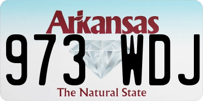 AR license plate 973WDJ