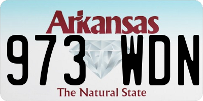 AR license plate 973WDN