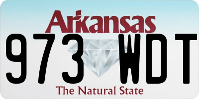 AR license plate 973WDT