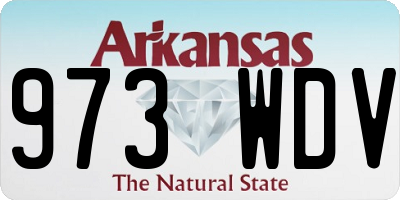 AR license plate 973WDV