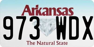 AR license plate 973WDX