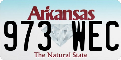 AR license plate 973WEC