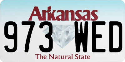 AR license plate 973WED