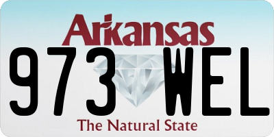 AR license plate 973WEL