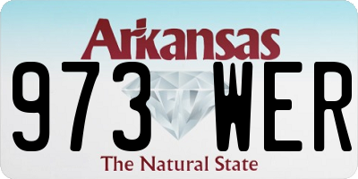 AR license plate 973WER