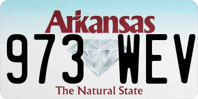 AR license plate 973WEV