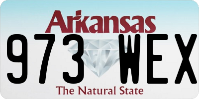 AR license plate 973WEX