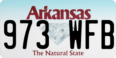 AR license plate 973WFB