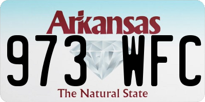 AR license plate 973WFC