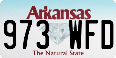 AR license plate 973WFD