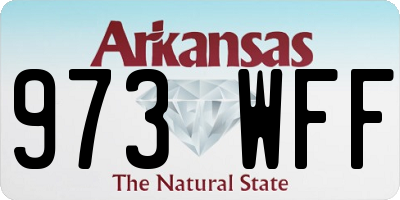 AR license plate 973WFF