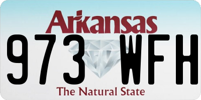 AR license plate 973WFH