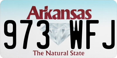 AR license plate 973WFJ