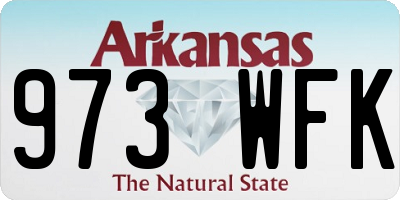 AR license plate 973WFK