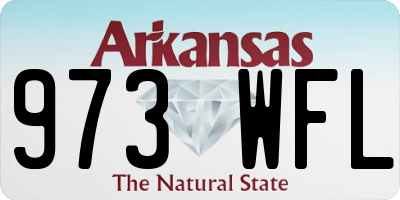 AR license plate 973WFL