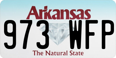AR license plate 973WFP