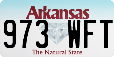 AR license plate 973WFT