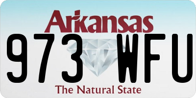 AR license plate 973WFU