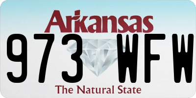 AR license plate 973WFW