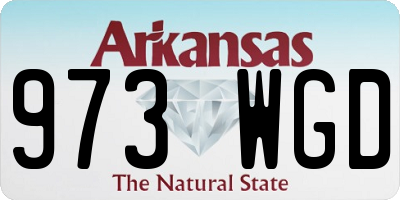 AR license plate 973WGD