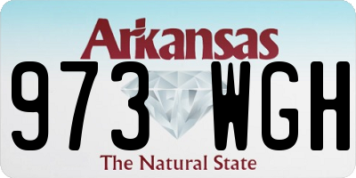 AR license plate 973WGH