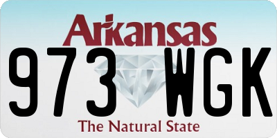 AR license plate 973WGK