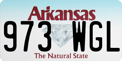 AR license plate 973WGL
