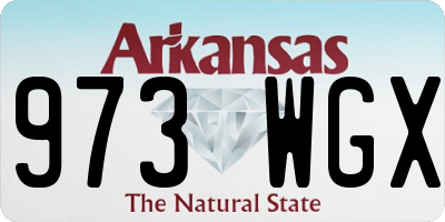 AR license plate 973WGX