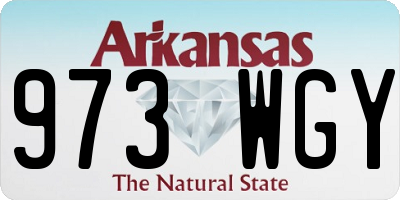 AR license plate 973WGY