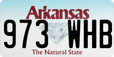 AR license plate 973WHB