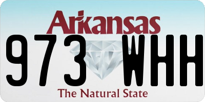 AR license plate 973WHH