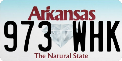 AR license plate 973WHK