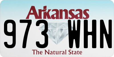 AR license plate 973WHN