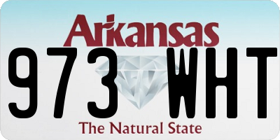 AR license plate 973WHT