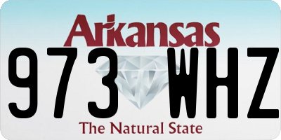 AR license plate 973WHZ