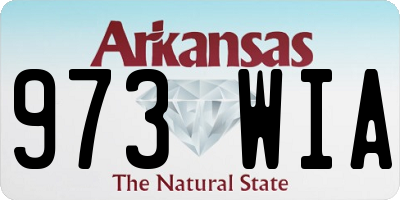 AR license plate 973WIA