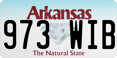 AR license plate 973WIB