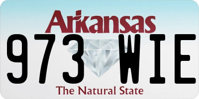 AR license plate 973WIE