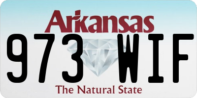 AR license plate 973WIF