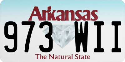 AR license plate 973WII