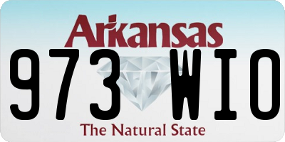 AR license plate 973WIO
