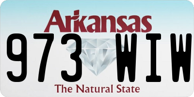 AR license plate 973WIW
