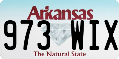 AR license plate 973WIX